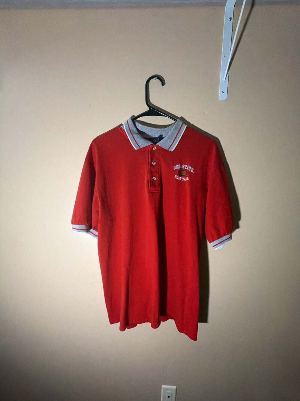 Vintage Quail Hollow Ohio State Football Embroidered Polo Shirt Men's Size Large